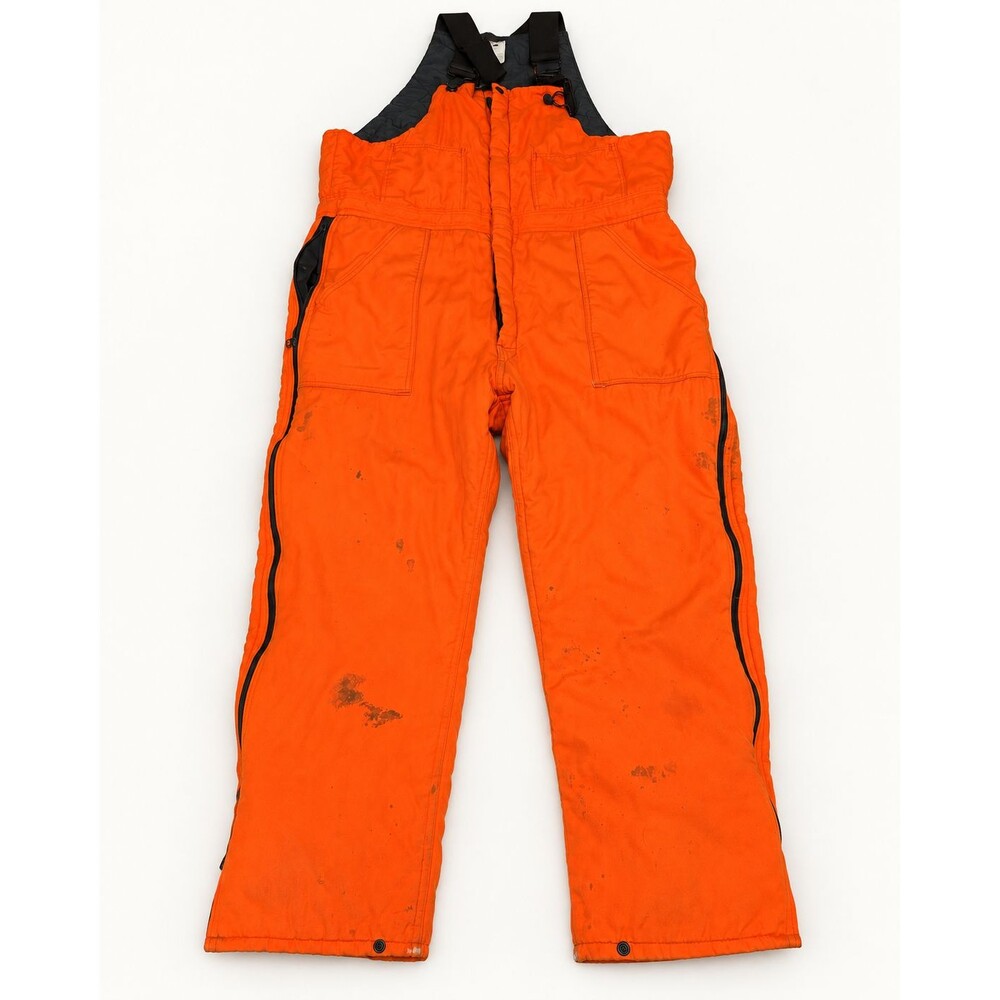 GunFlint Apparel Berco Men's XL 48-50 Blaze Orange Insulated Hunting Bibs USA